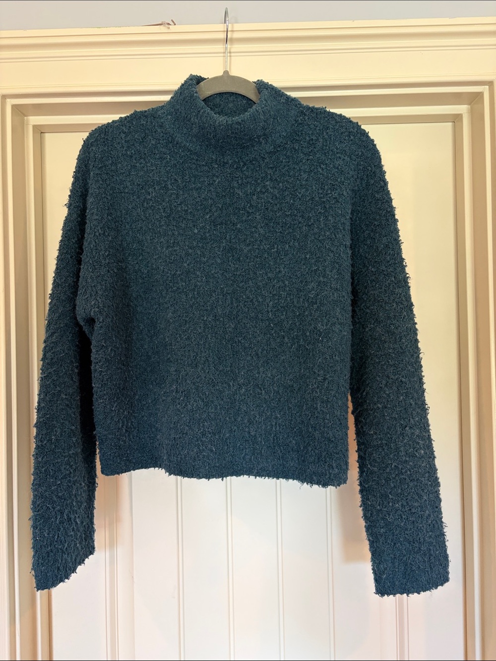 Universal Thread Women's Textured Turtleneck Sweater in Teal